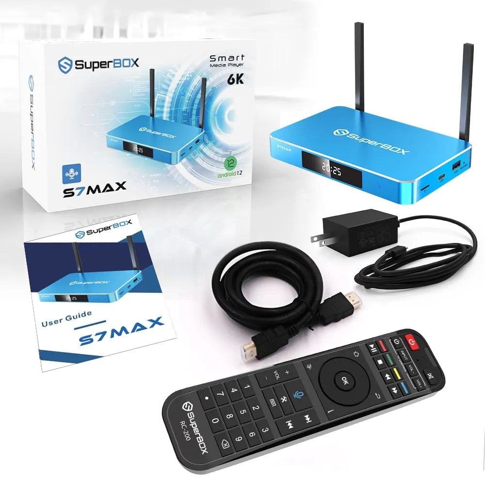 2026 New SuperBox S7 Max  – 4GB RAM, 64GB Storage 6K HD
